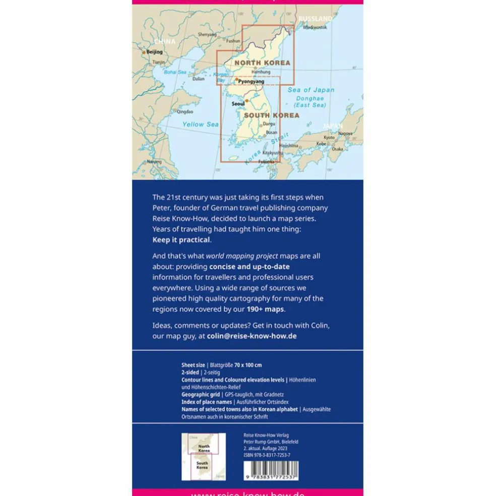 RKH WMP KOREA, NORD UND SÜD - Straßenkarte