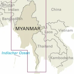 RKH WMP MYANMAR 1 : 1.500.000 - Straßenkarte