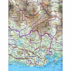 RKH WMP NICARAGUA, HONDURAS, EL SALVADOR - Straßenkarte