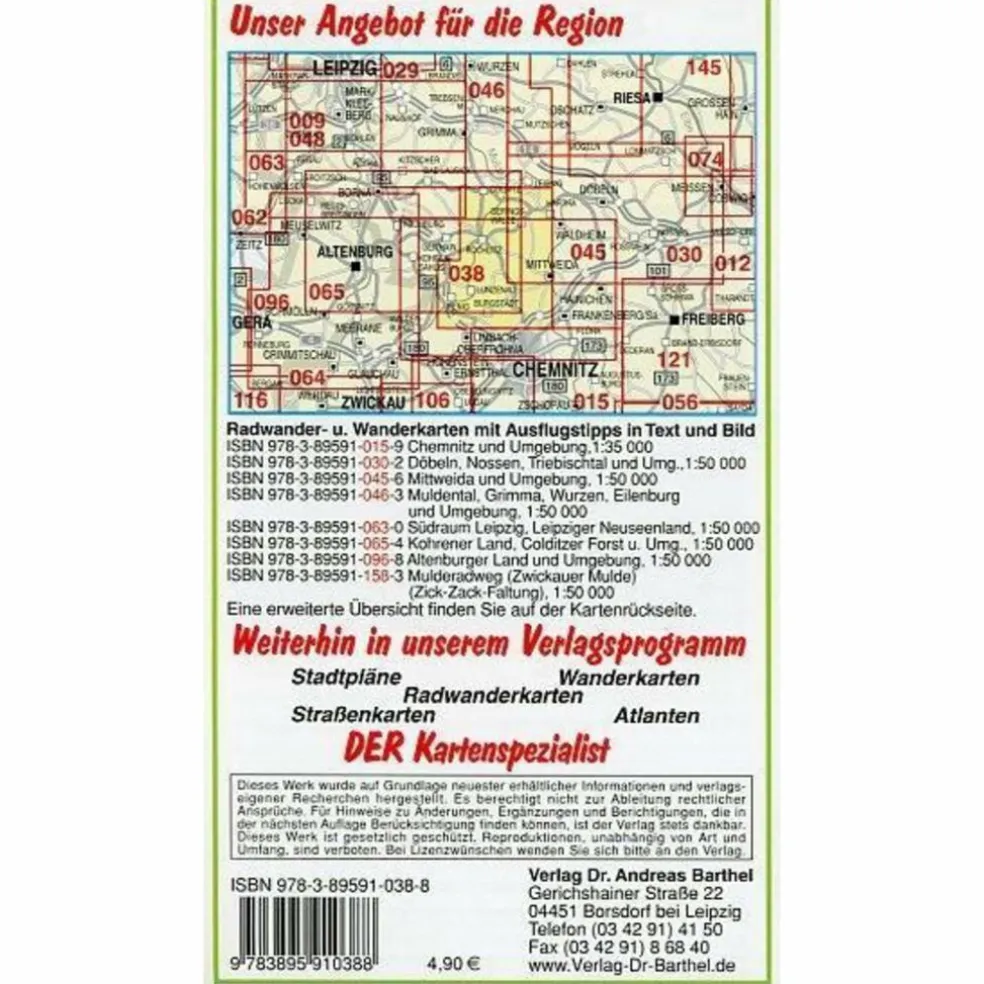 ROCHLITZER MULDENTAL UND UMGEBUNG 1 : 35 - Wanderkarte