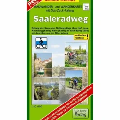 SAALE-RADWANDERWEG 1 : 50 000 - Fahrradkarte