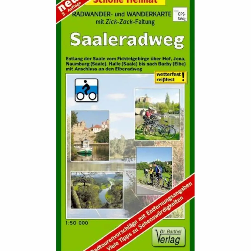 SAALE-RADWANDERWEG 1 : 50 000 - Fahrradkarte