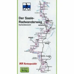 SAALE-RADWANDERWEG 1 : 50 000 - Fahrradkarte