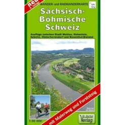SÄCHSISCH-BÖHMISCHE SCHWEIZ 1 : 30 000. - Wanderkarte