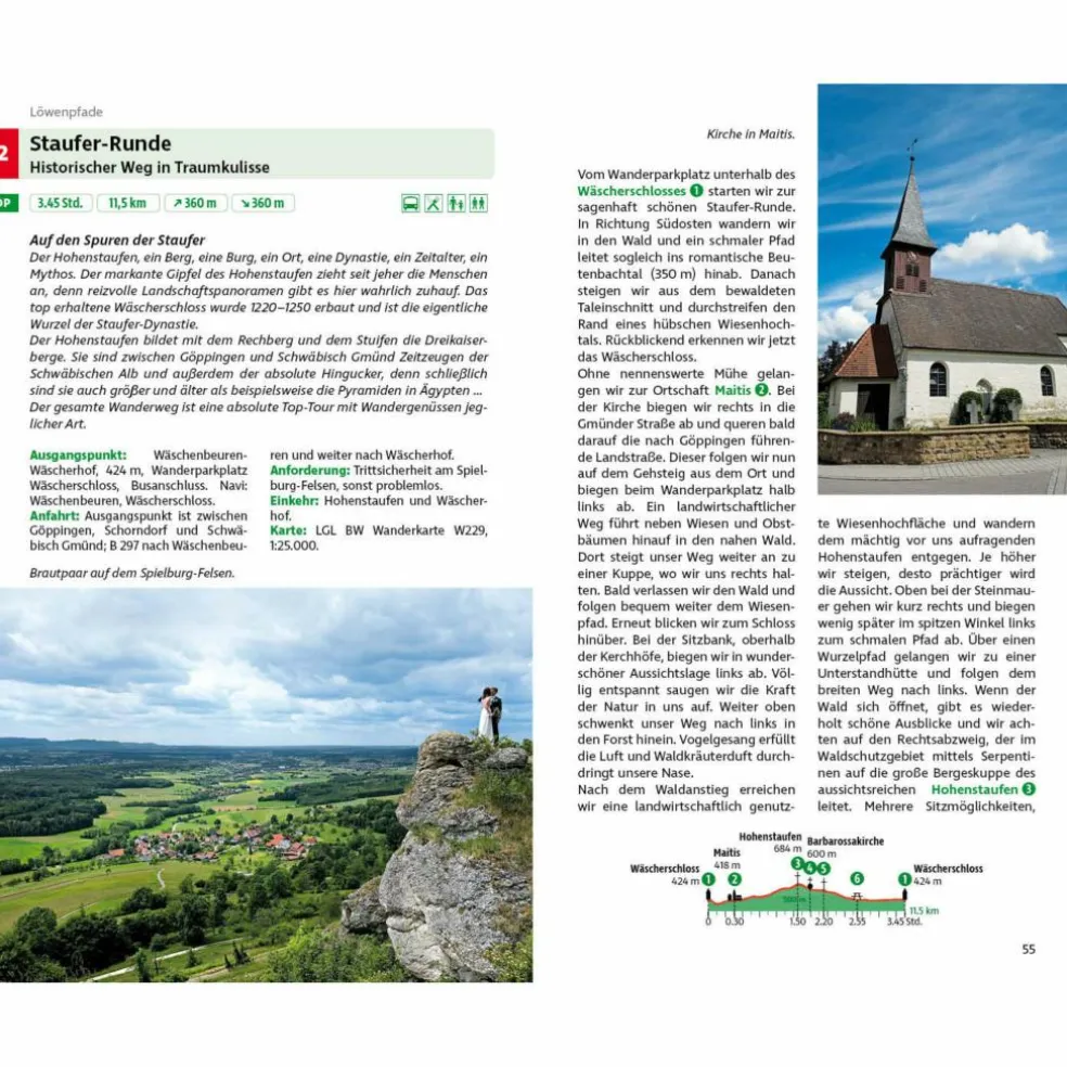 SCHWÄBISCHE ALB: LÖWENPFADE UND HOCHGEHBERGE - Wanderführer