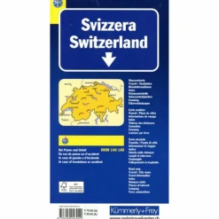 SCHWEIZ TCS STRASSENKARTE 1:301 000