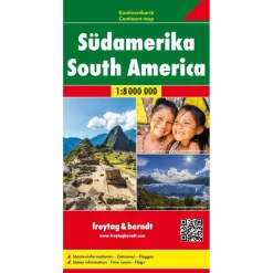 SÜDAMERIKA, KONTINENTKARTE 1:8 000 000 - Straßenkarte