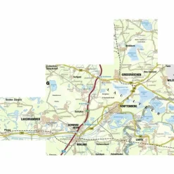 SENFTENBERGER SEE UND UMGEBUNG - Wanderkarte