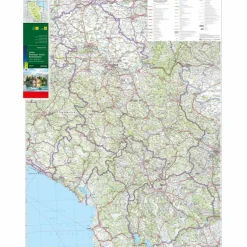 SERBIEN - MONTENEGRO - KOSOVO - NORDMAZEDONIEN, STRAßENKARTE - Straßenkarte