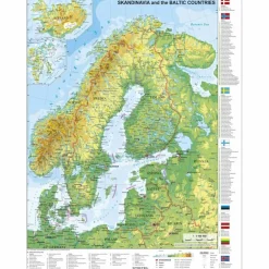 SKANDINAVIEN UND BALTIKUM PHYSISCH - Karte