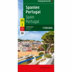 SPANIEN - PORTUGAL, STRAßENKARTE 1:700.000, FREYTAG & BERNDT - Straßenkarte