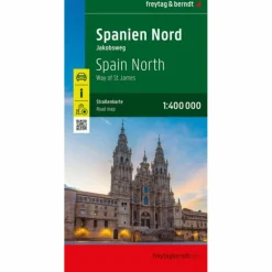 SPANIEN NORD - JAKOBSWEG, STRAßENKARTE 1:400.000 - Straßenkarte