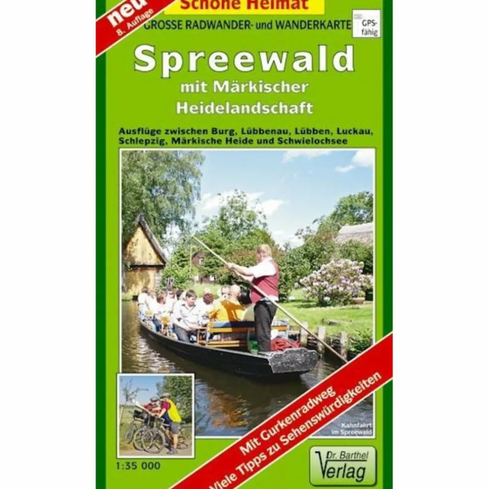 SPREEWALD MIT MÄRKISCHER HEIDELANDSCHAFT - Wanderkarte