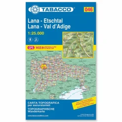 TABACCO 046 LANA ETSCHTAL - Wanderkarte