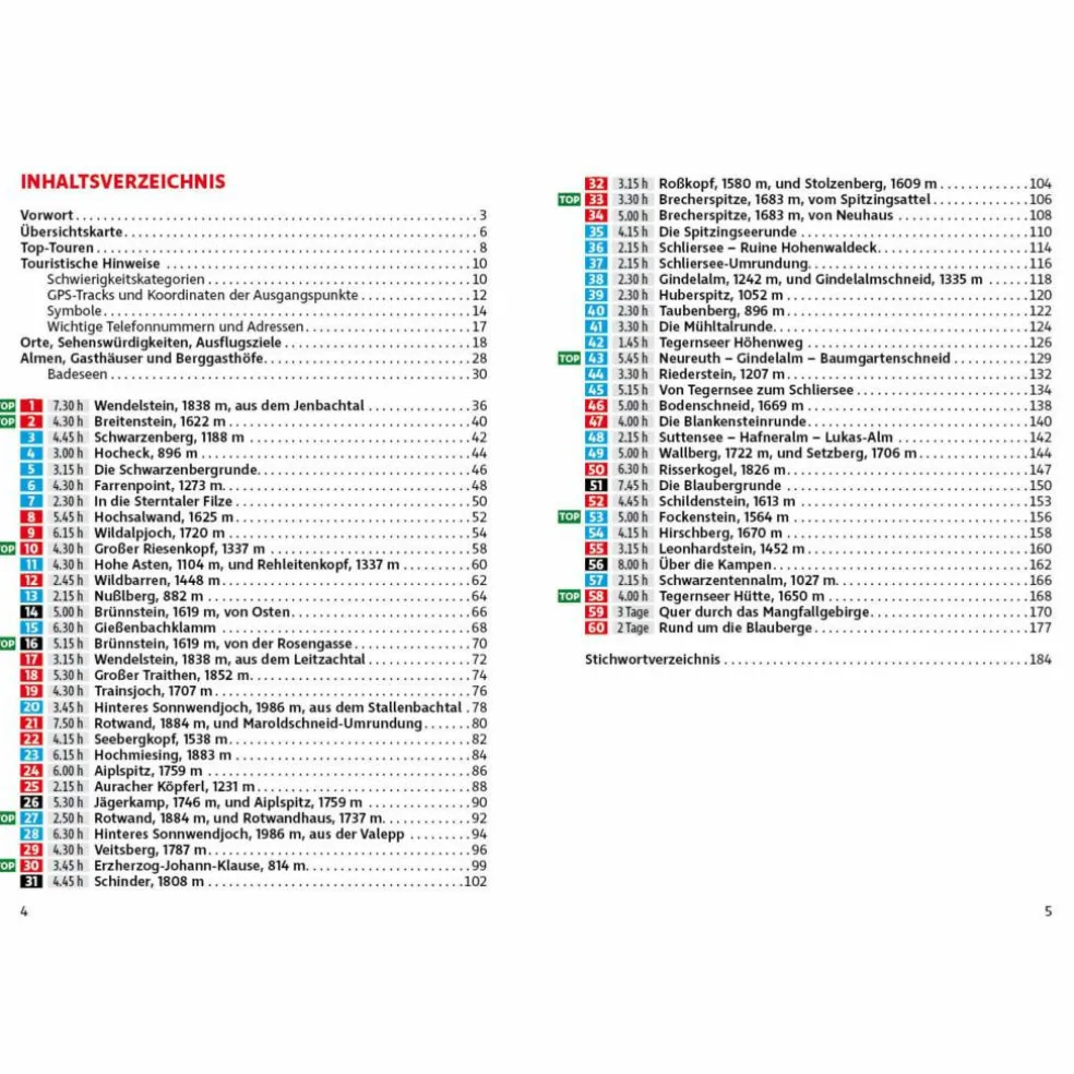 TEGERNSEER UND SCHLIERSEER BERGE - Wanderführer