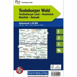 TEUTOBURGER WALD NR. 45 OUTDOORKARTE DEUTSCHLAND 1:50 000 - Karte