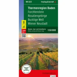 THERMENREGION BADEN, WANDER-, RAD- UND FREIZEITKARTE - Wanderkarte