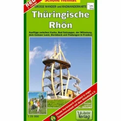 THÜRINGISCHE RHÖN 1 : 35 000. RADWANDER- - Wanderkarte