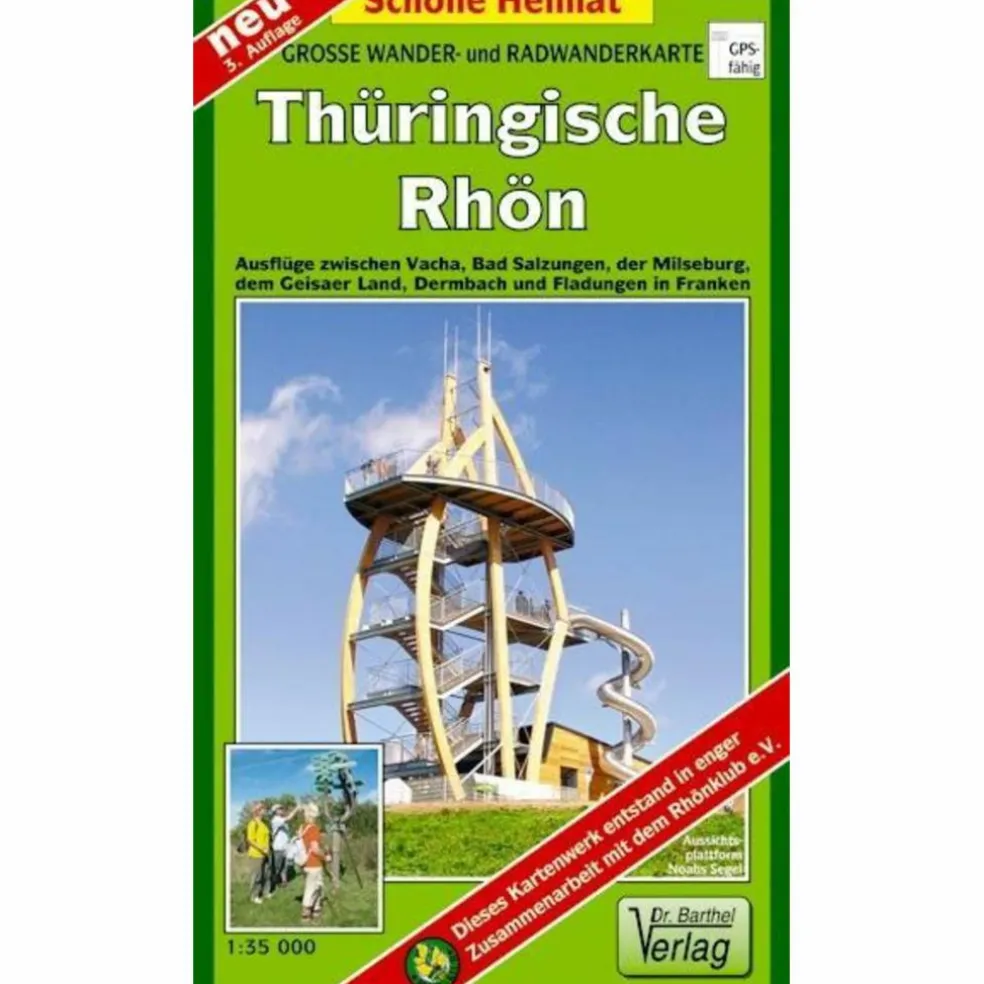 THÜRINGISCHE RHÖN 1 : 35 000. RADWANDER- - Wanderkarte