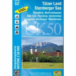 TÖLZER LAND - STARNBERGER SEE 1 : 50 000 (UK50-52)