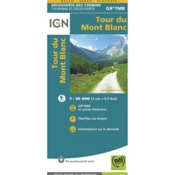 TOUR DU MONT BLANC 1:50 000 - Wanderkarte