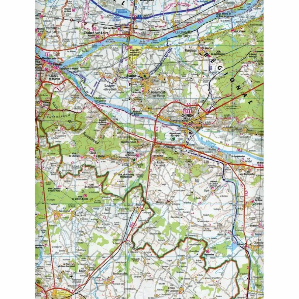 TOURS BLOIS 1:100 000 - Wanderkarte