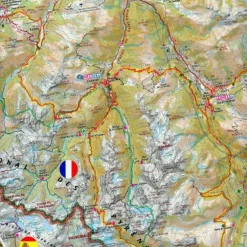 TRAVERSEE DES PYRENÉES 1:110 000 - Wanderkarte