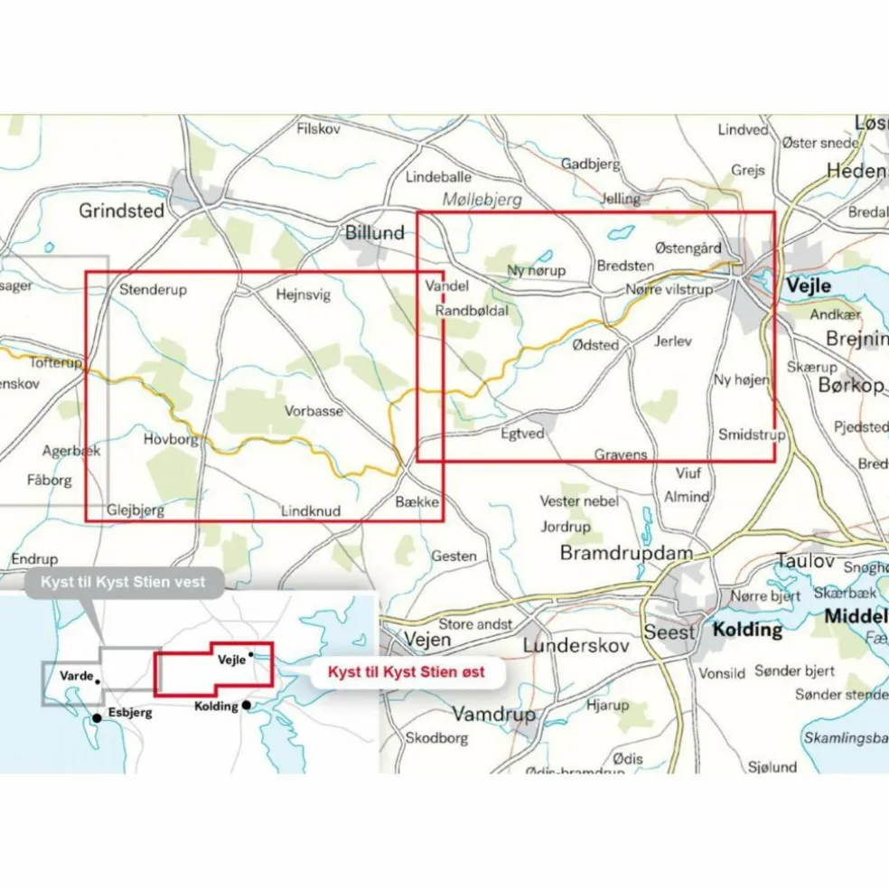 VON KÜSTE ZU KÜSTE - ÖSTLICHER TEIL - Karte