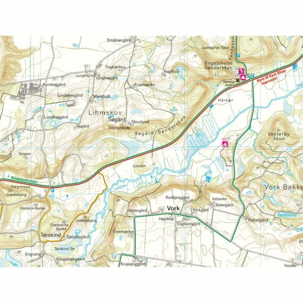 VON KÜSTE ZU KÜSTE - ÖSTLICHER TEIL - Karte