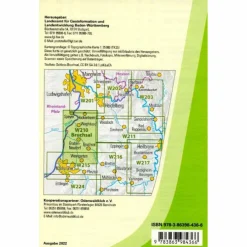 W210 WANDERKARTE 1:25 000 BRUCHSAL