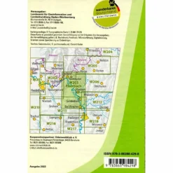 W203 WANDERKARTE 1:25 000 EBERBACH
