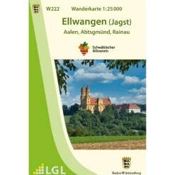 W222 WANDERKARTE 1:25 000 ELLWANGEN (JAGST)