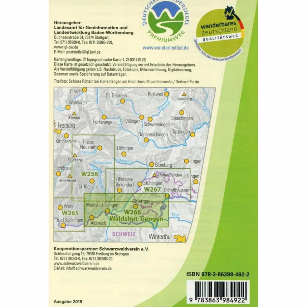 WALDSHUT-TIENGEN 1:25 000 - Wanderkarte