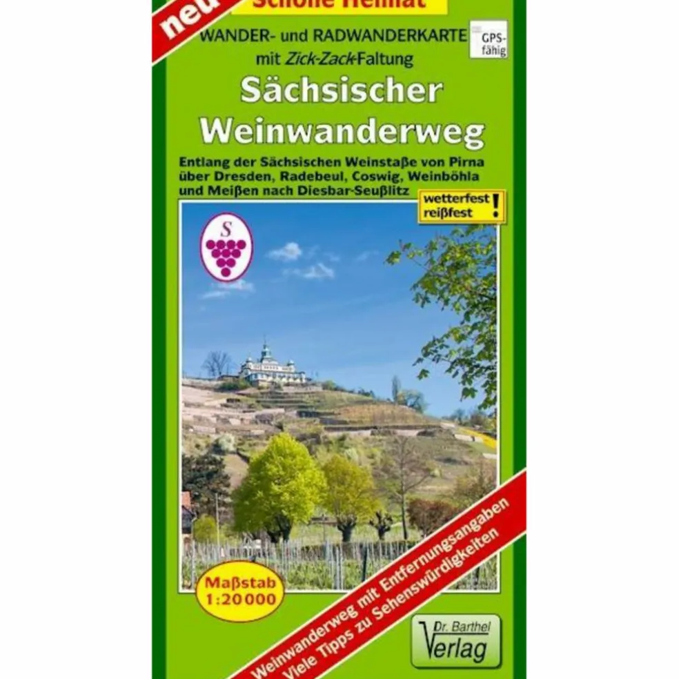WANDER- UND RADWANDERKARTE SÄCHSISCHER WEINWANDERWEG - Wanderkarte