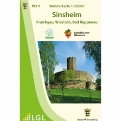 WANDERKARTE 1:25 000 SINSHEIM