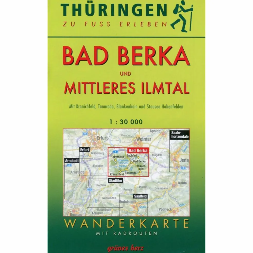 WANDERKARTE BAD BERKA UND MITTLERES ILMT - Wanderkarte