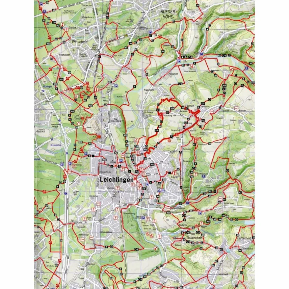 WANDERKARTE BERGISCHES LAND #2 1:25.000 - Wanderkarte