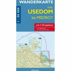 WANDERKARTE INSEL USEDOM BIS MISDROY