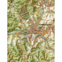 WANDERKARTE SCHMALKALDEN UND STEINBACH-HALLENBERG 1:30.000. - Wanderkarte