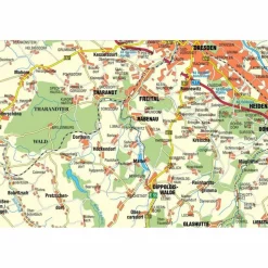 WEIßERITZTÄLER THARANDER WALD - Wanderkarte