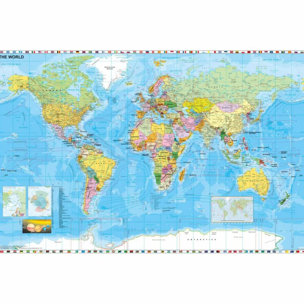 WELTKARTE ENGLISCH - Karte