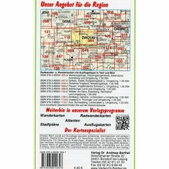 WÄLDER UM ZWICKAU, WERDAU UND GREIZ UND UMGEBUNG - Wanderkarte