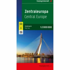 ZENTRALEUROPA, STRAßENKARTE 1:2.000.000, FREYTAG & BERNDT - Straßenkarte